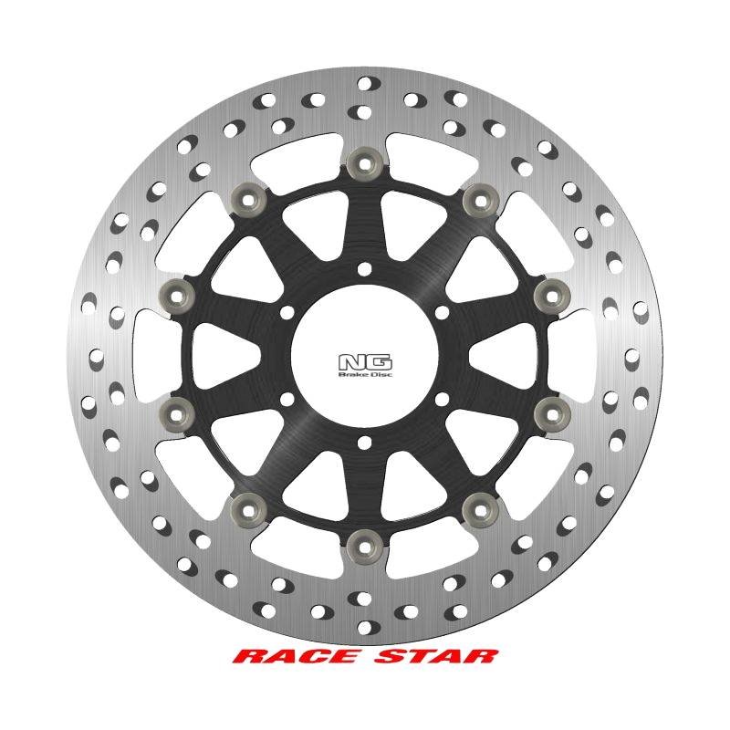 RACE STAR PREMIUM Tarcza hamulcowa przód BMW S 1000R, S 1000RR, S 1000XR (320x80,2x5mm) (6x8,25mm) PŁYWAJĄCA (ŚRODEK ALUMINIOWY, POLEPSZONE CHŁODZENIE) | NG1857ZG