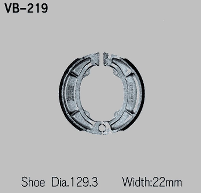Szczęki hamulcowe Yamaha YZ 125, YZ 250, YZ 400, przód VESRAH | VB-219