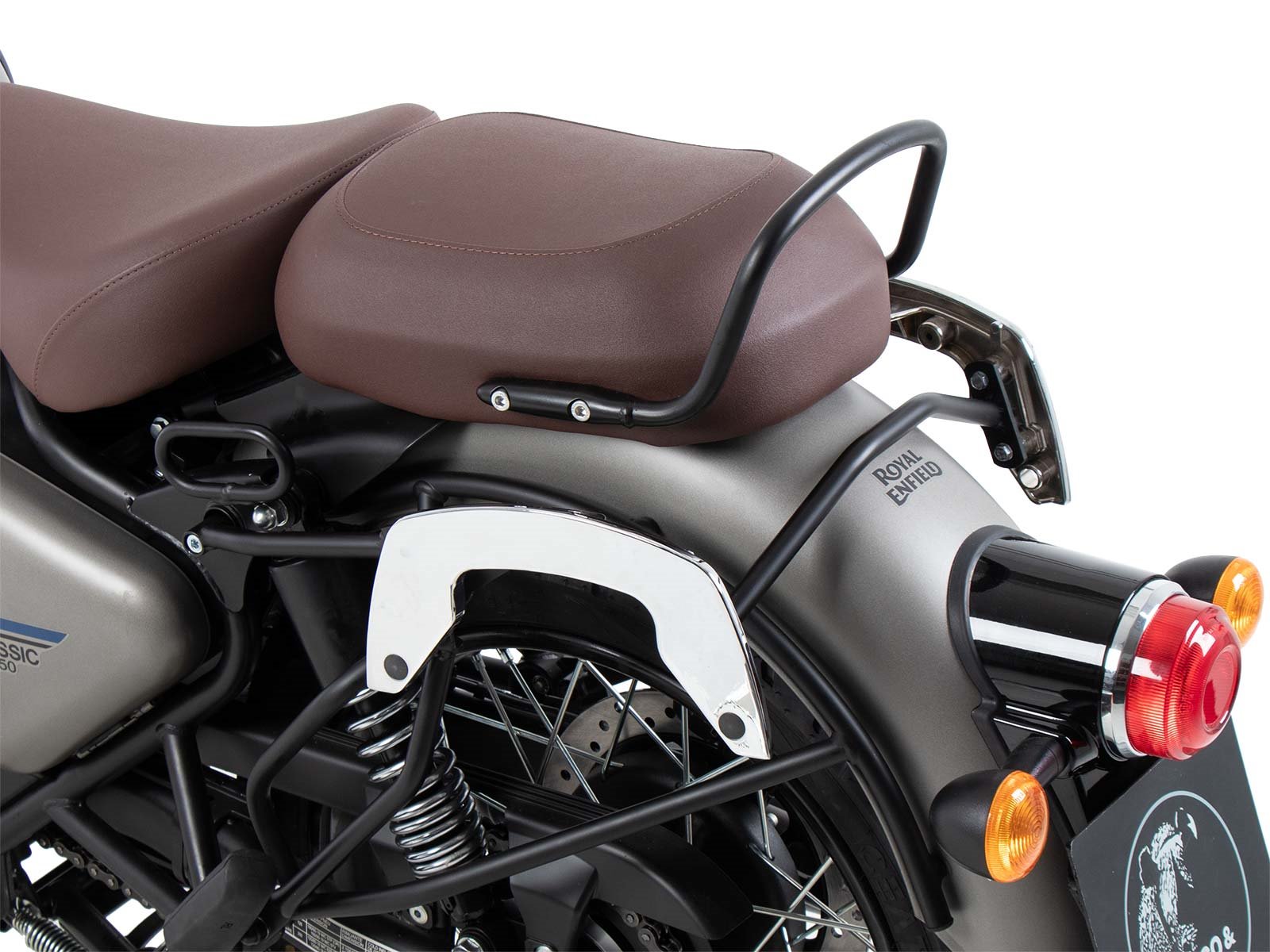 Chromowany bagażnik boczny C-Bow Royal Enfield Classic 350 2022-2026 Hepco Becker | 6307633 00 02
