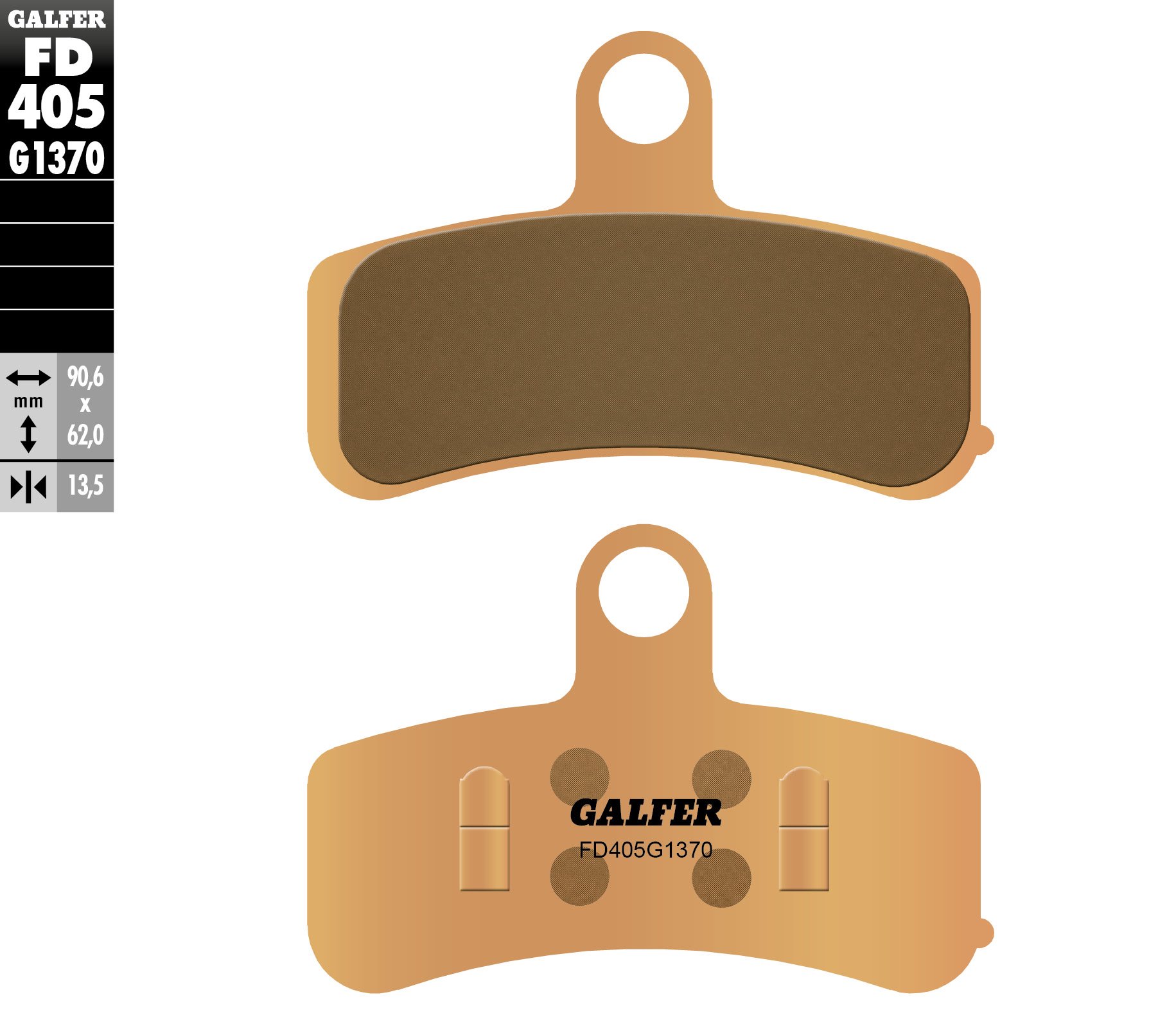 Klocki hamulcowe KH457 SPIEK METALICZNY STREET Harley Davidson Galfer | FD405G1370