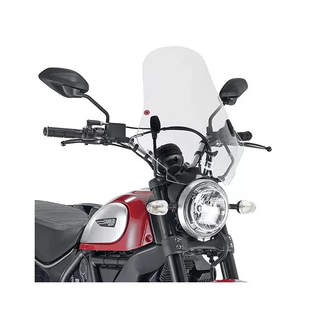 Szyba akcesoryjna Ducati Scrambler 400, Icon 800 48x43,5cm przeźroczysta Kappa | 7407AK