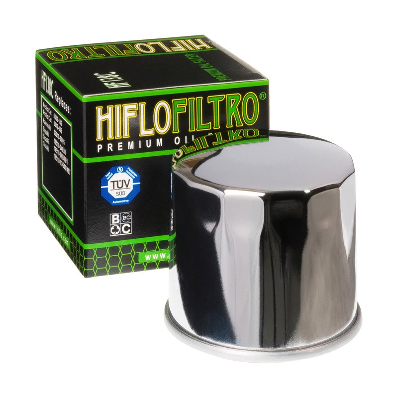 Filtr oleju HF138C GSX/GSXR/SV/TL/VZ/VS / DL chrom HifloFiltro