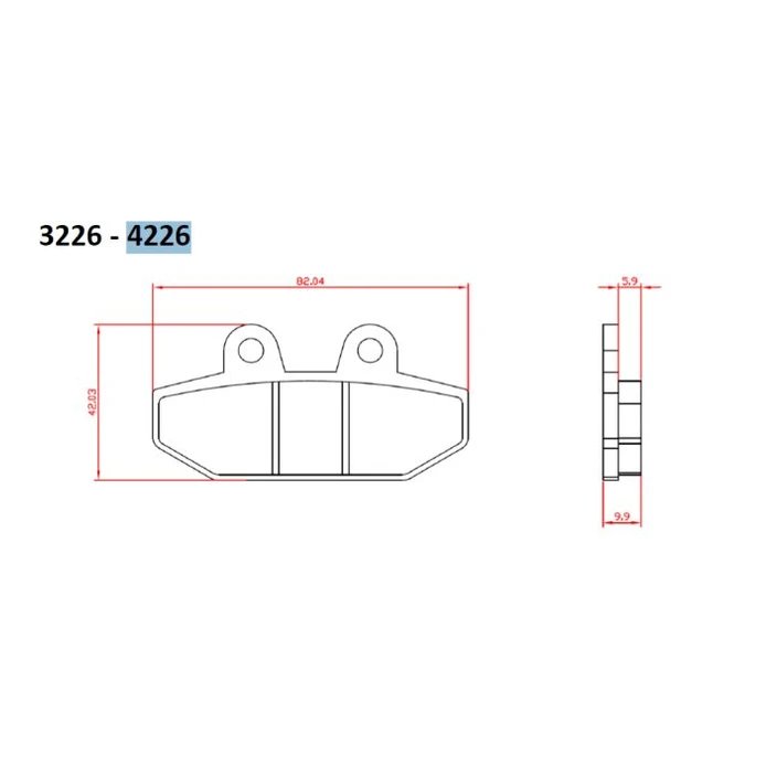 Klocki hamulcowe KH710 spiek metaliczny (złote) Harley-Davidson 1750/1870 tył Brenta | BR4226