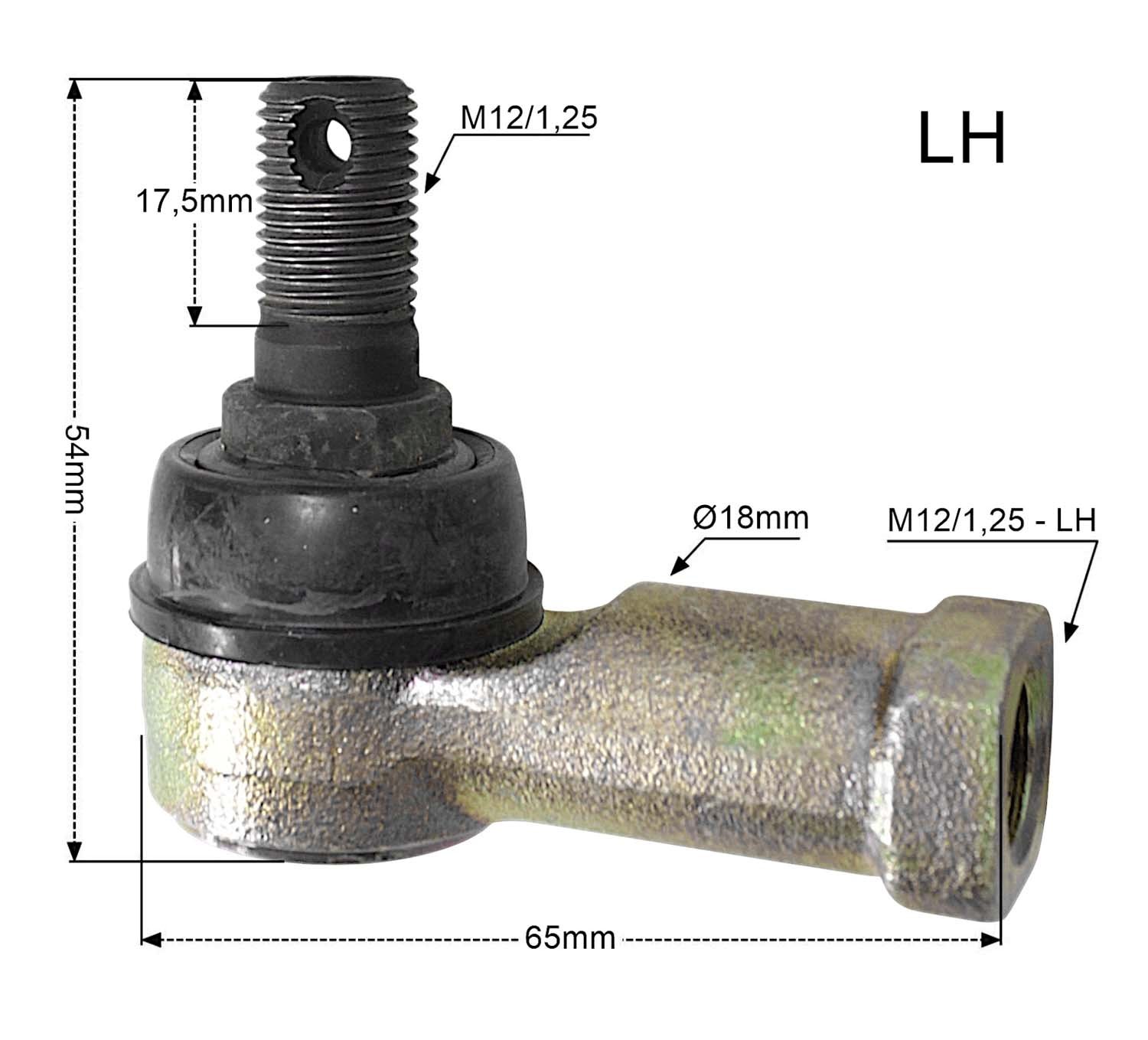 Końcówka drążka kierowniczego lewa Yamaha YFM 250/350/400/450 PROMX | PM31007LS