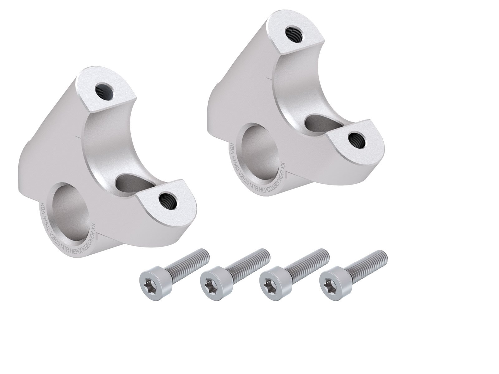 Podwyższenie kierownicy z przesunięciem 30 mm w górę, 24 mm w tył srebrne BMW R 1250 RT 2021-2025 | 42456523 00 09