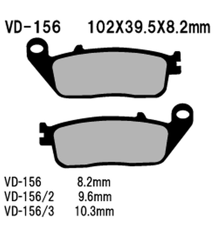 Klocki hamulcowe KH142/KH196 SPIEK METALICZNY ZŁOTE Vesrah | VD-156/2JL