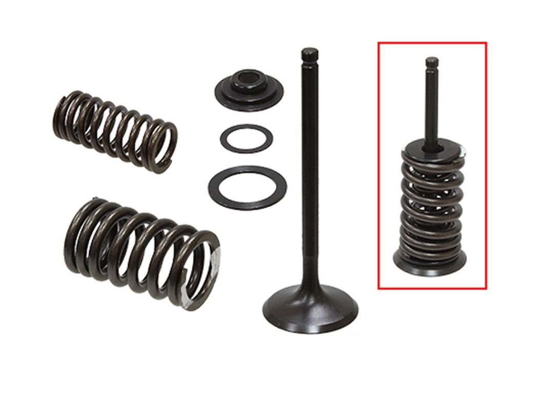 Zawór ssący (kompletny zawór ze sprężynami i podkładkami) stalowy Honda CRF 150 F, CRF 230 L/F (MX-09543I) (31,46X5,4X89,7mm) Psychic | XU-09543IK