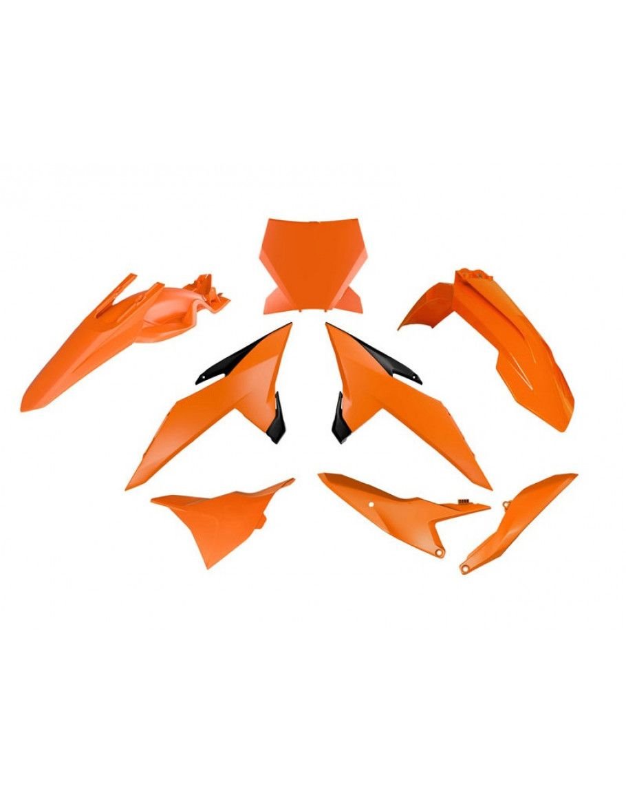 Komplet plastików KTM SX 85 OEM czarny/pomarańczowy RACETECH | KITKTM-OEM-885