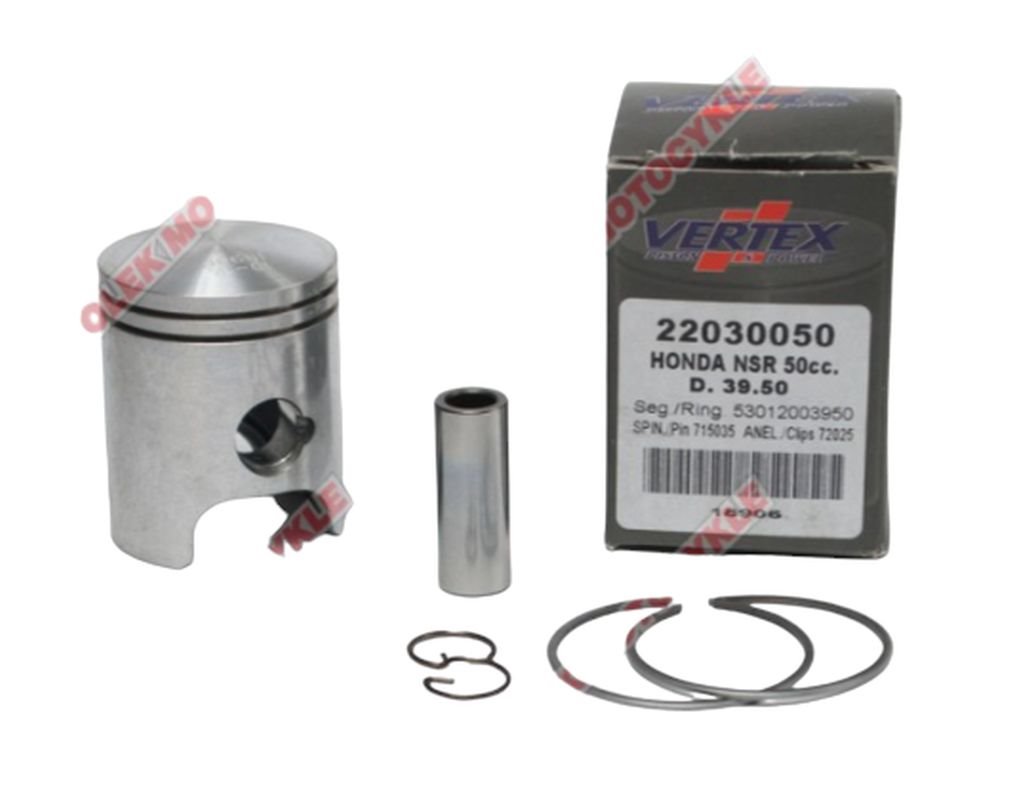 Tłok Honda Kymco/NSR 50 (39,45mm +0,50) Vertex | 22030050