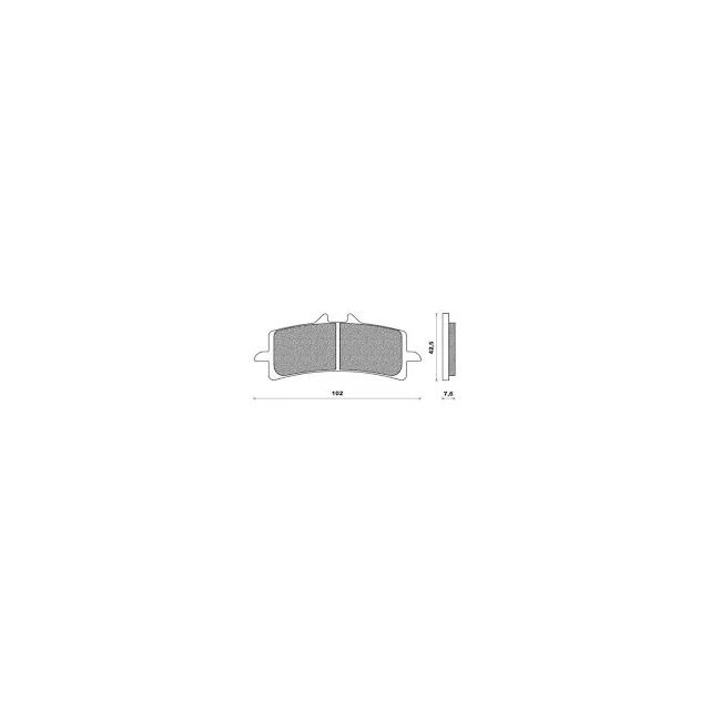 Klocki hamulcowe KH447 Brenta | BR4113
