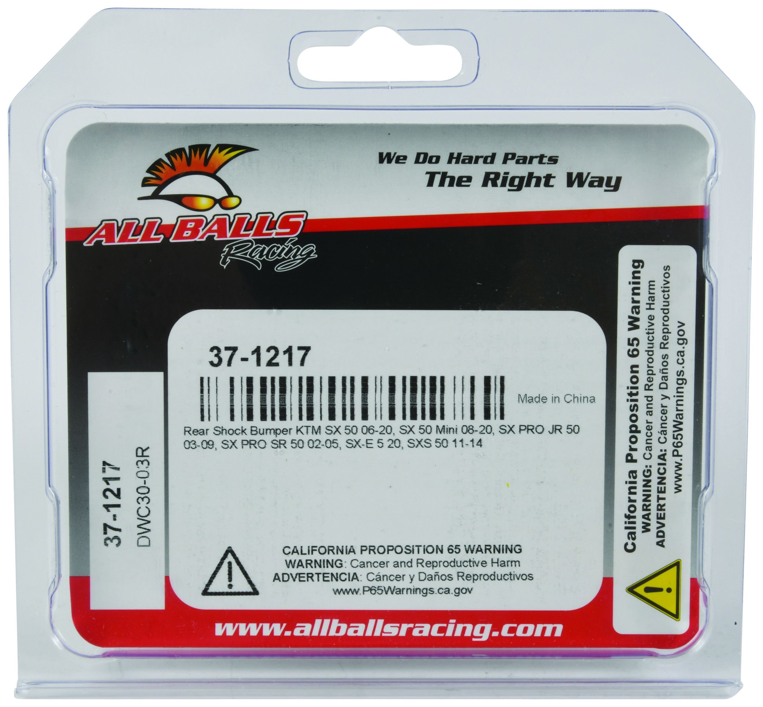 Odbój amortyzatora tylnego KTM SX PRO SR 50, SXS 50 ALL BALLS | 37-1217