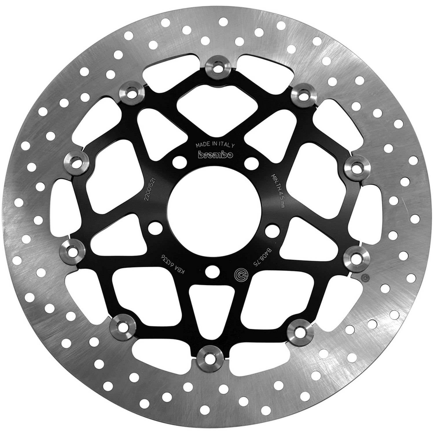 Tarcza hamulcowa przód pływająca Suzuki GSX-R 1000, TL 1000 R/S, GSX-R 600/750, GSX 1300 R HAYABUSA, GSX 1400 (320X69X5MM) (5X10,5MM) Brembo | 78B40875