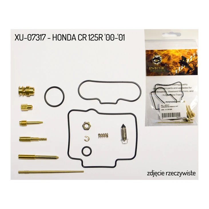 Zestaw naprawczy gaźnika Honda CR 125R (na 1 gaźnik) Psychic | XU-07317