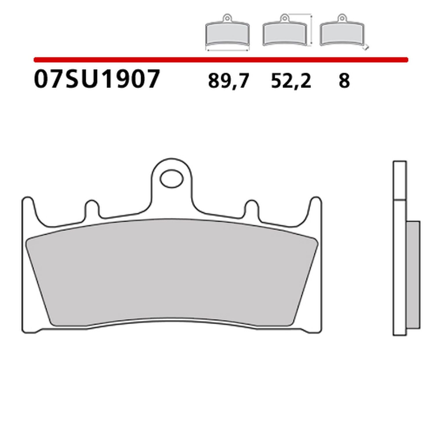 Klocki hamulcowe KH188 CARBON CERAMIC Brembo | 07SU1907