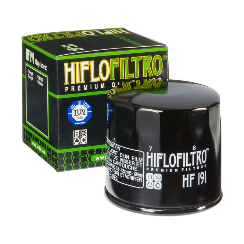 Filtr oleju HF191 Triumph Bonneville 800, Daytona 955, Speed Triple/Sprint 955, Tiger 955, Benelli BN 302, TRK 502, Leoncio 500, BN 600 HifloFiltro
