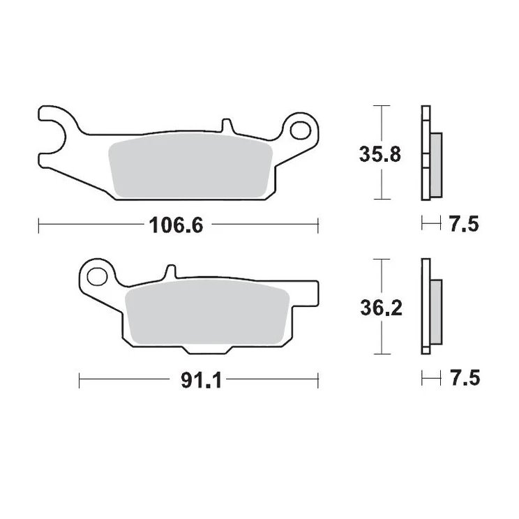 Klocki hamulcowe KH444 Sinter Metal SINTERPRO Racing Yamaha YFM 700 Grizzly Przód Moto-Master | M095911