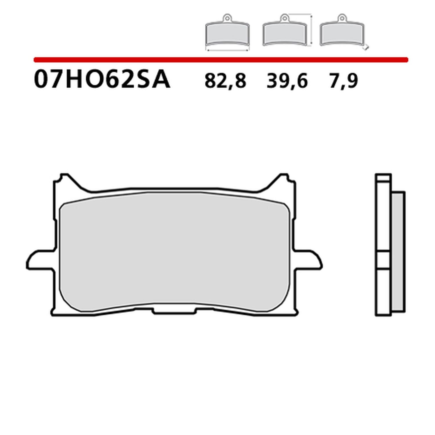 Klocki hamulcowe KH679 Road Sinter SA Brembo | 07HO62SA