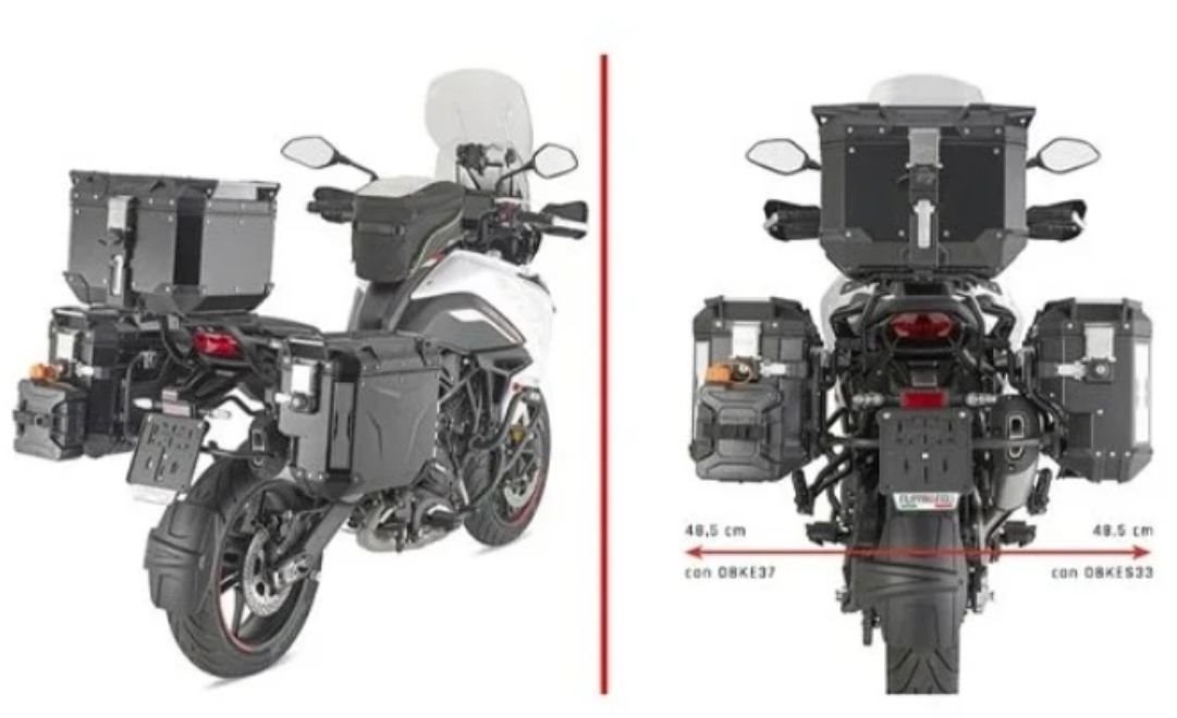 Stelaż kufrów bocznych MONOKEY CAM SIDE Benelli TRK 702/X PRAWY WCIĘTY Kappa | KLOS8717CAM