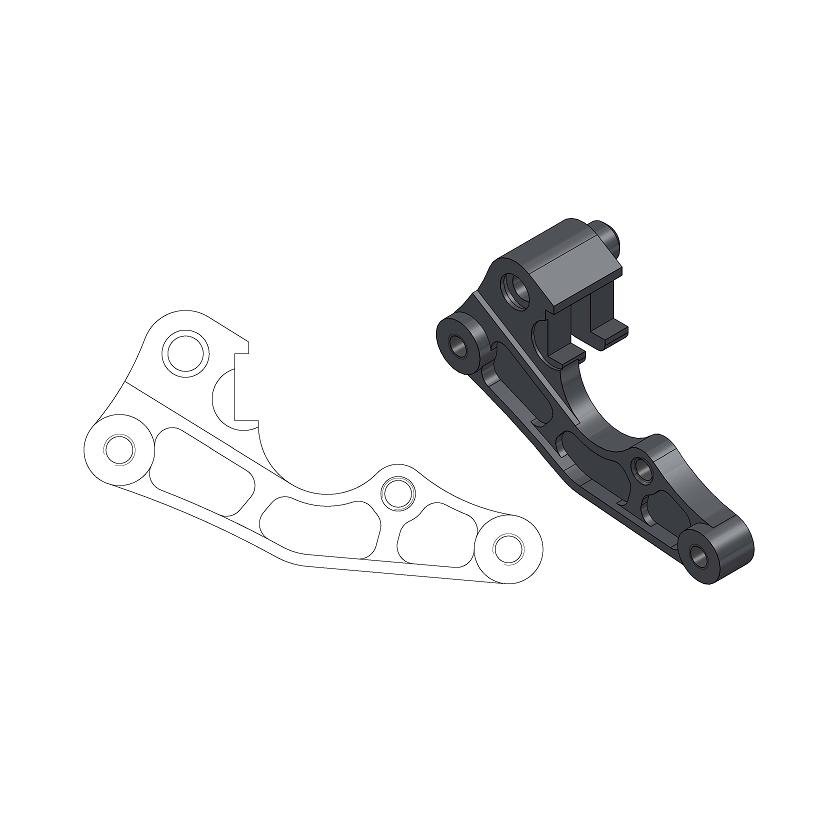 Adapter do tarczy Kawasaki KXF/KX-F 250/450 270mm do zacisku OEM Moto-Master | M211047