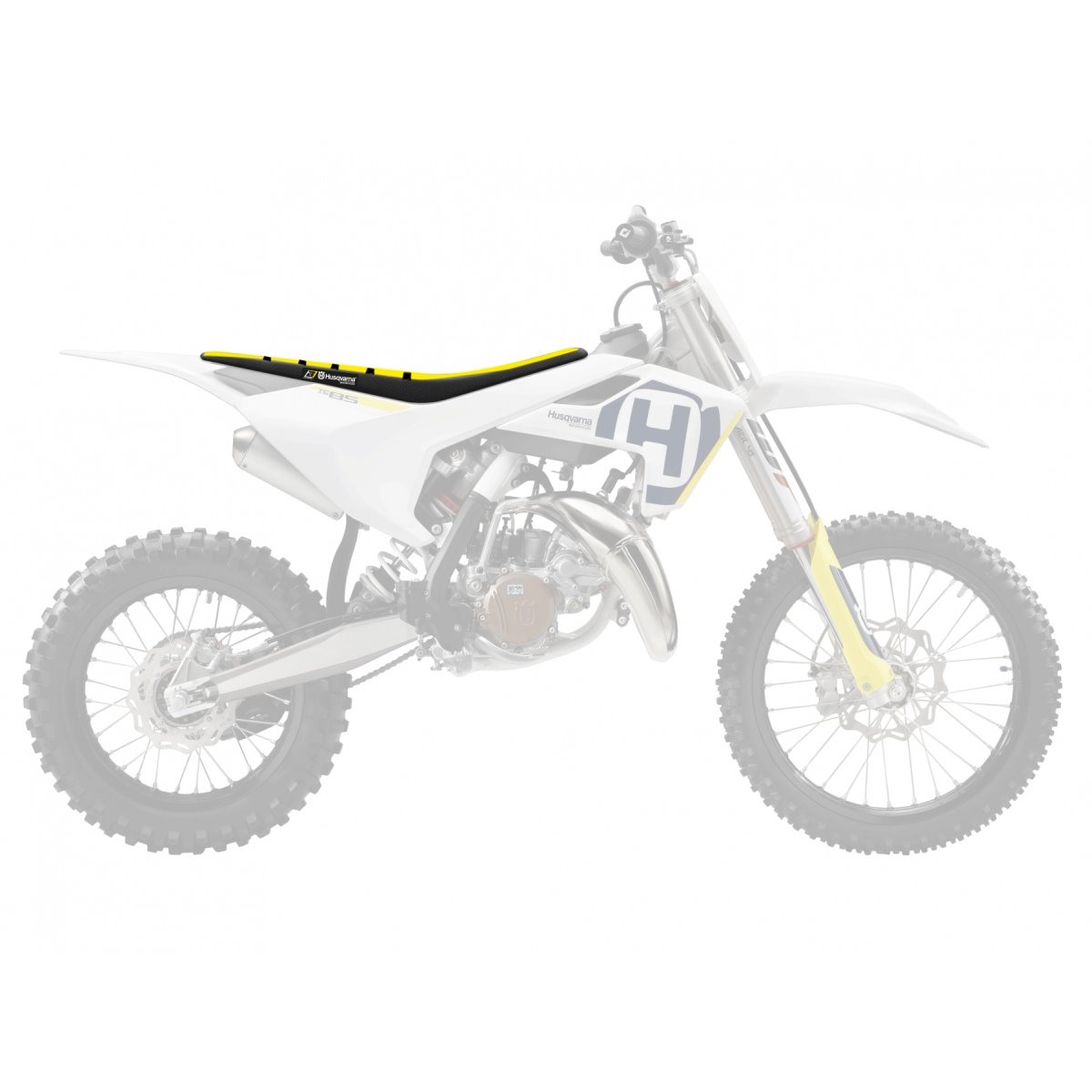 Pokrowiec / poszycie na siedzenie Husqvarna TC 85 Zebra Czarny Żółty Blackbird | E1627Z1