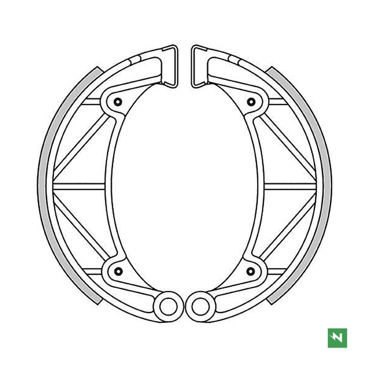Szczęki hamulcowe Yamaha SR 250 (150x25mm) Newfren | GF1264