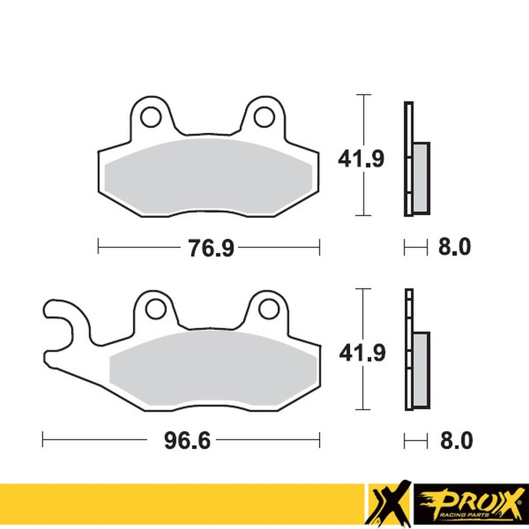 Klocki hamulcowe kh135/kh214 YAMAHA YZ 125/250 90-97 PRZÓD ProX | 37.100202