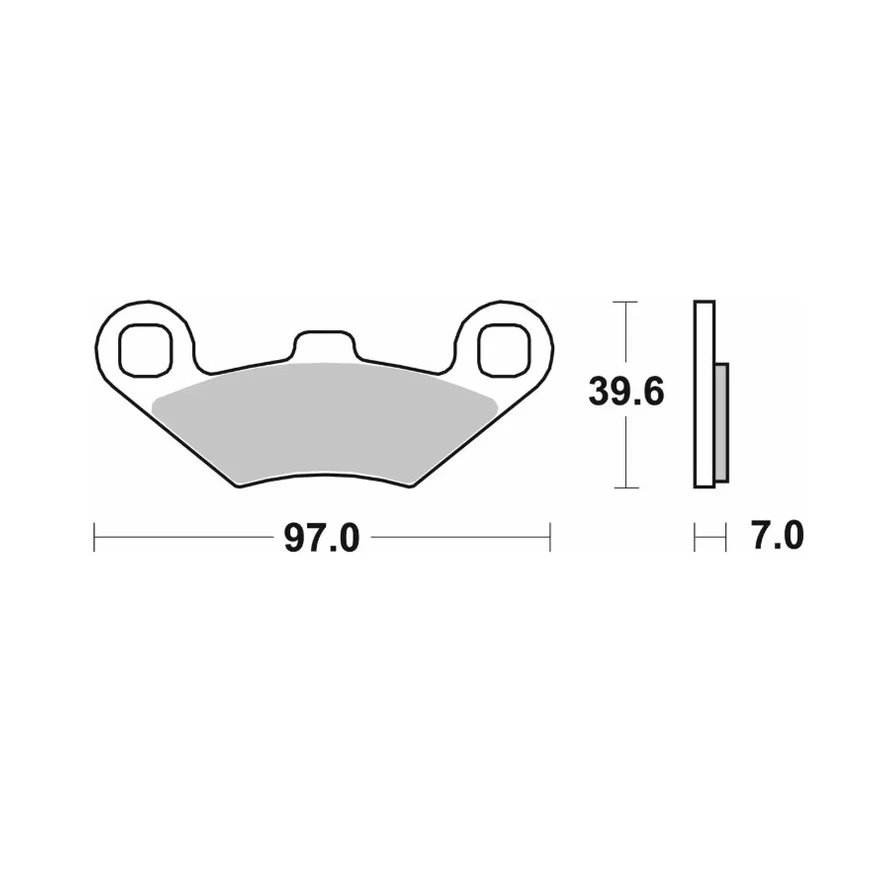 Klocki hamulcowe KH159 OFF-ROAD sinter Polaris Trail Boss, Sportsman, Magnum, Big Boss SBS | 716SI