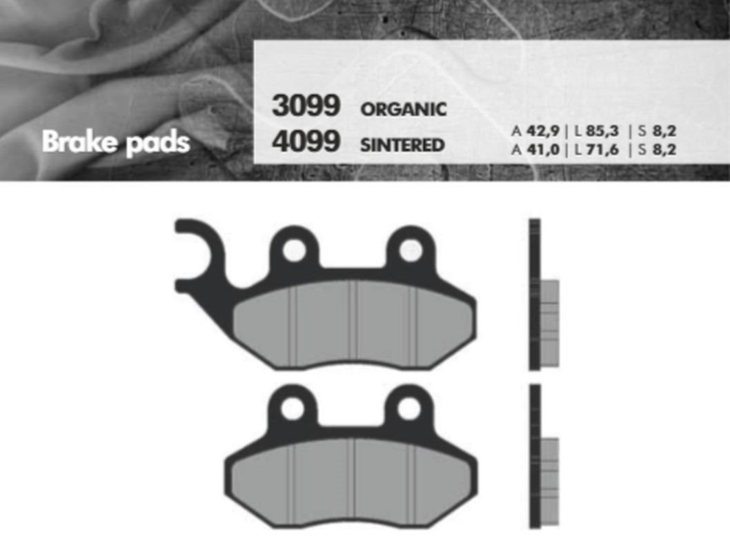 Klocki hamulcowe KH264 Spiek metaliczny (złote) Brenta | BR4099