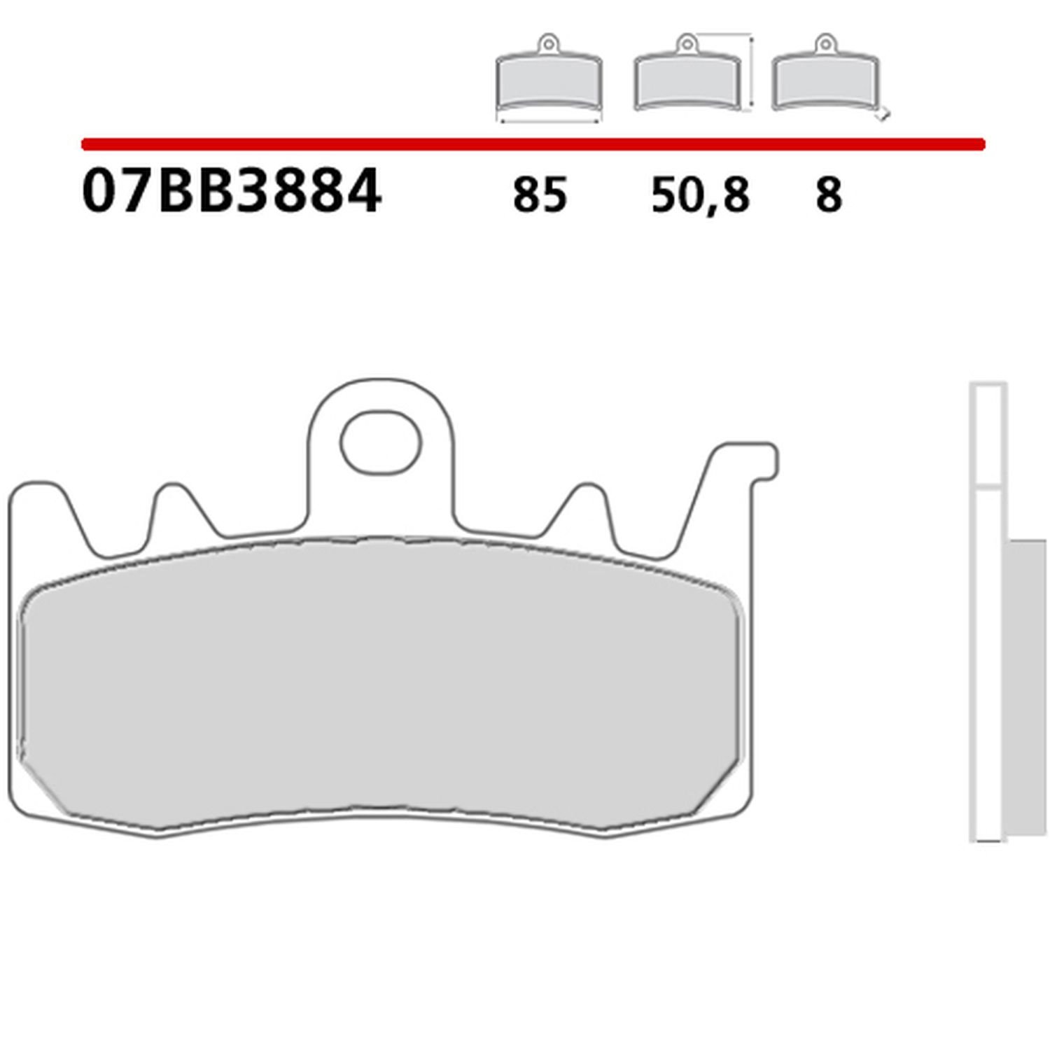 Klocki hamulcowe KH630 Road/Off Road Sinter OEM Brembo | 07BB3884