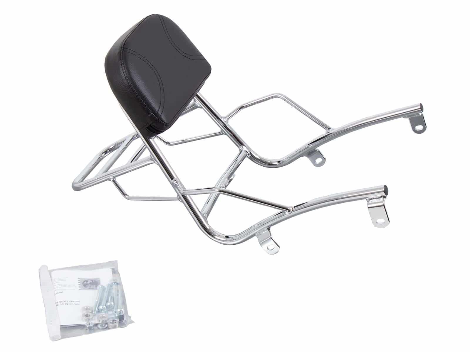 Sissybar z bagażnikiem Suzuki VL 800 Intruder / LC / C 800 Intruder / Black 2001-2016 Hepco Becker | 611338 00 02