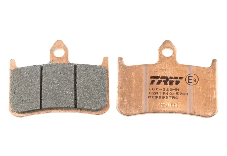 Klocki hamulcowe KH187 Sinter Track Honda CB 250F Hornet, NTV 600 Bros/NT 650 Hawk, NR 750, RVF 750R, CB 900 Hornet, CB 1300 X4, Kawasaki KLR 250 Przód TRW | MCB593TRQ