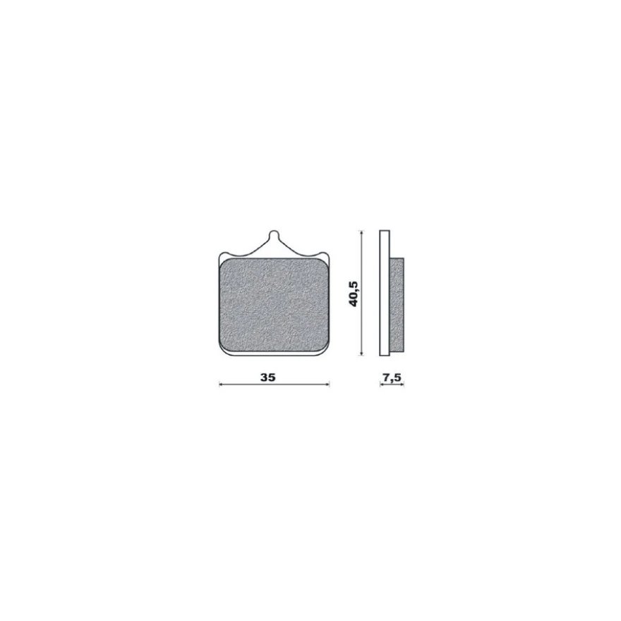 Klocki hamulcowe KH322/4 Brenta | BR4107