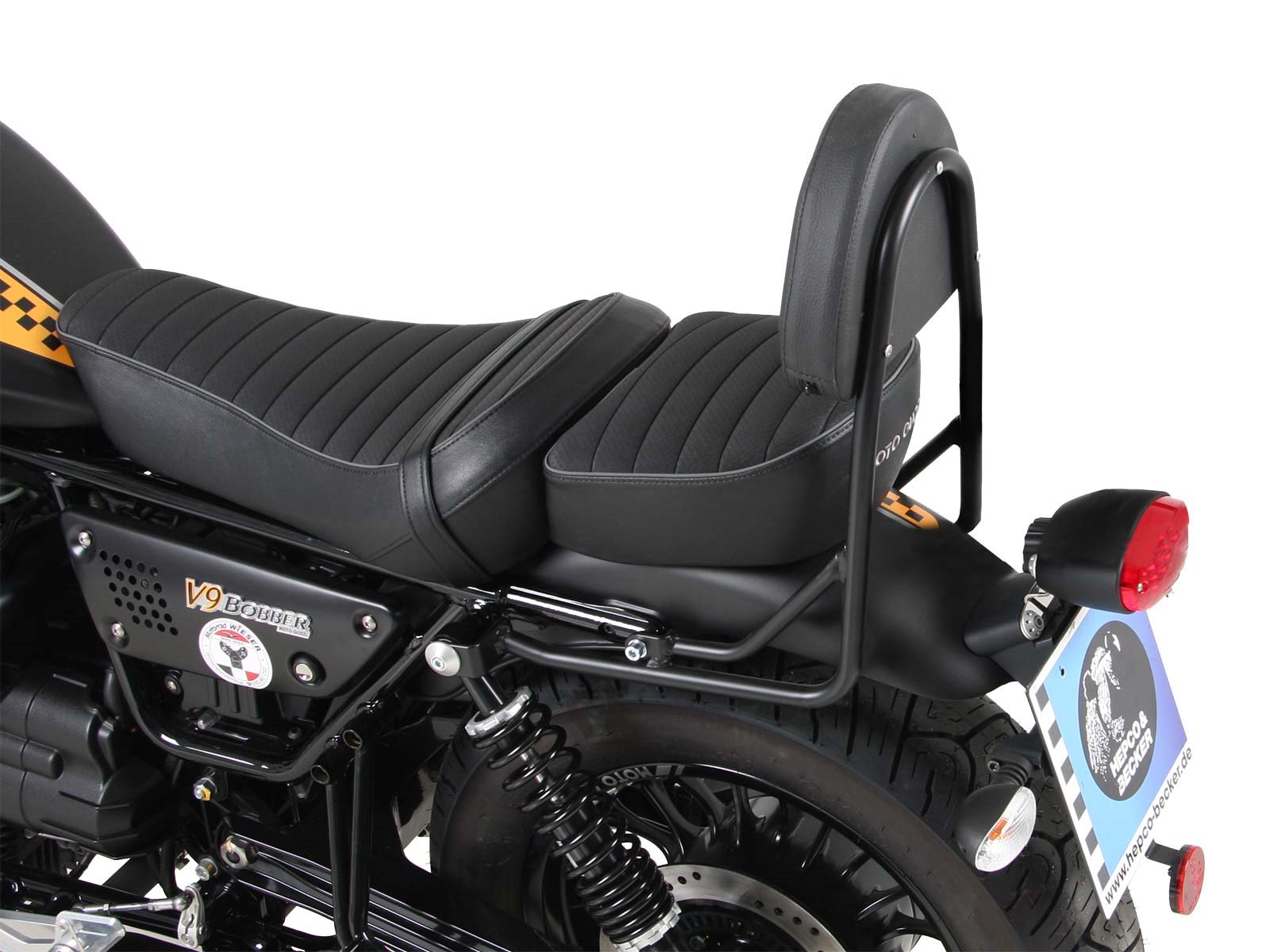 Sissy bar bez stelaża kufra centralnego Moto Guzzi V9 Bobber / Special E 2021 - 2025 Hepco & Becker | 600559 00 01
