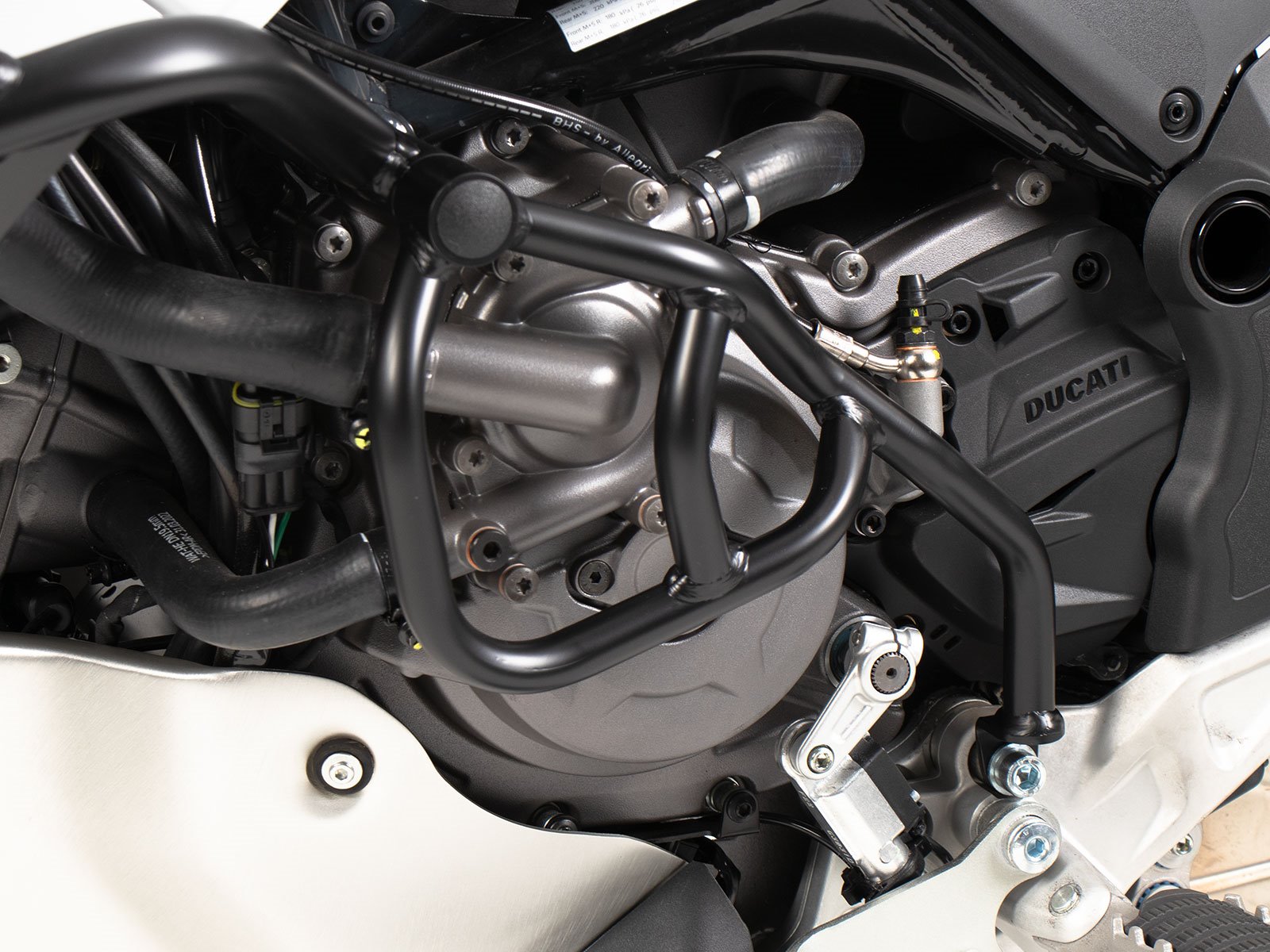 Dodatkowy CRASH BAR czarny, jednostronny Ducati DesertX 2022-2026 Hepco Becker | 42237638 00 01