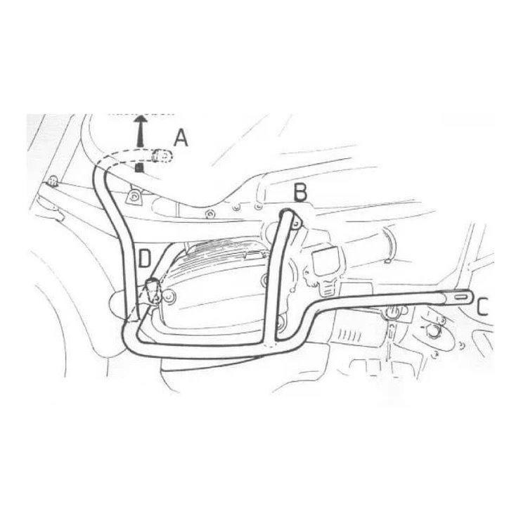 Gmole silnika BMW R 1150 GS 2001 - 2005 / Adventure 2001-2005 Hepco Becker | 502915 00 01