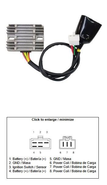 Regulator napięcia Honda VTX 1800 (12A) DZE | 2621-01