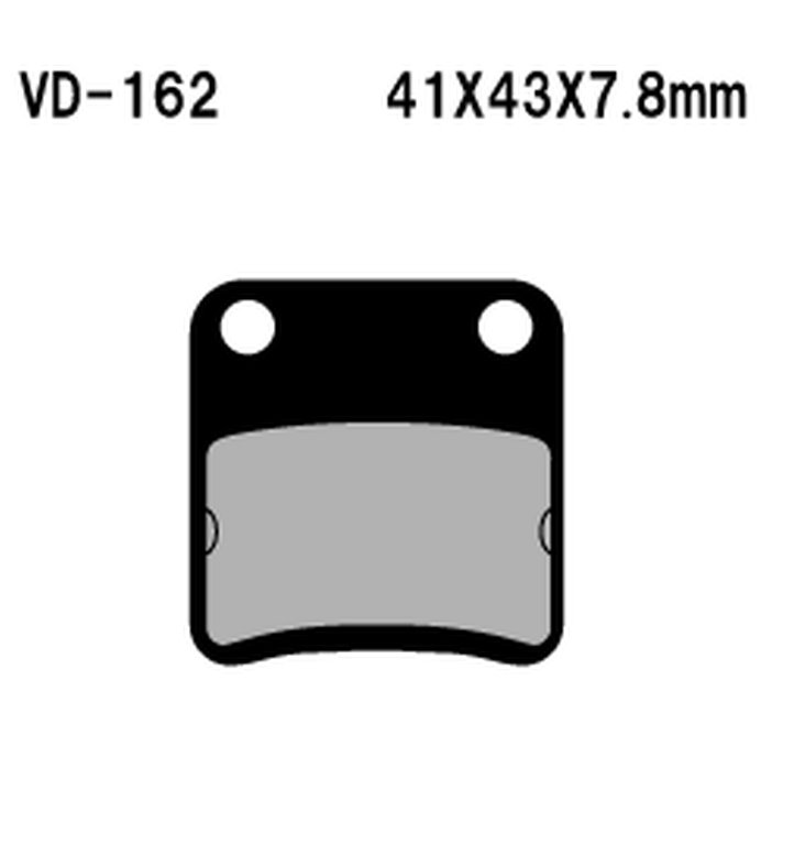 Klocki hamulcowe KH178/KH257 Vesrah | VD-162