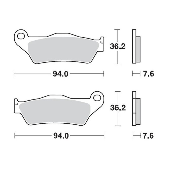 Klocki hamulcowe KH181 Sinter Metal Enduro: 21 (Nitro) Przód Husaberg, Husqvarna wszystkie modele, KTM 125 Moto-Master | M093021