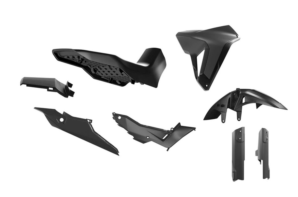 Komplet plastików z siedzeniem Revolution Honda XL 750 TRANSALP Czarny Racetech | KITALP-NR0-024