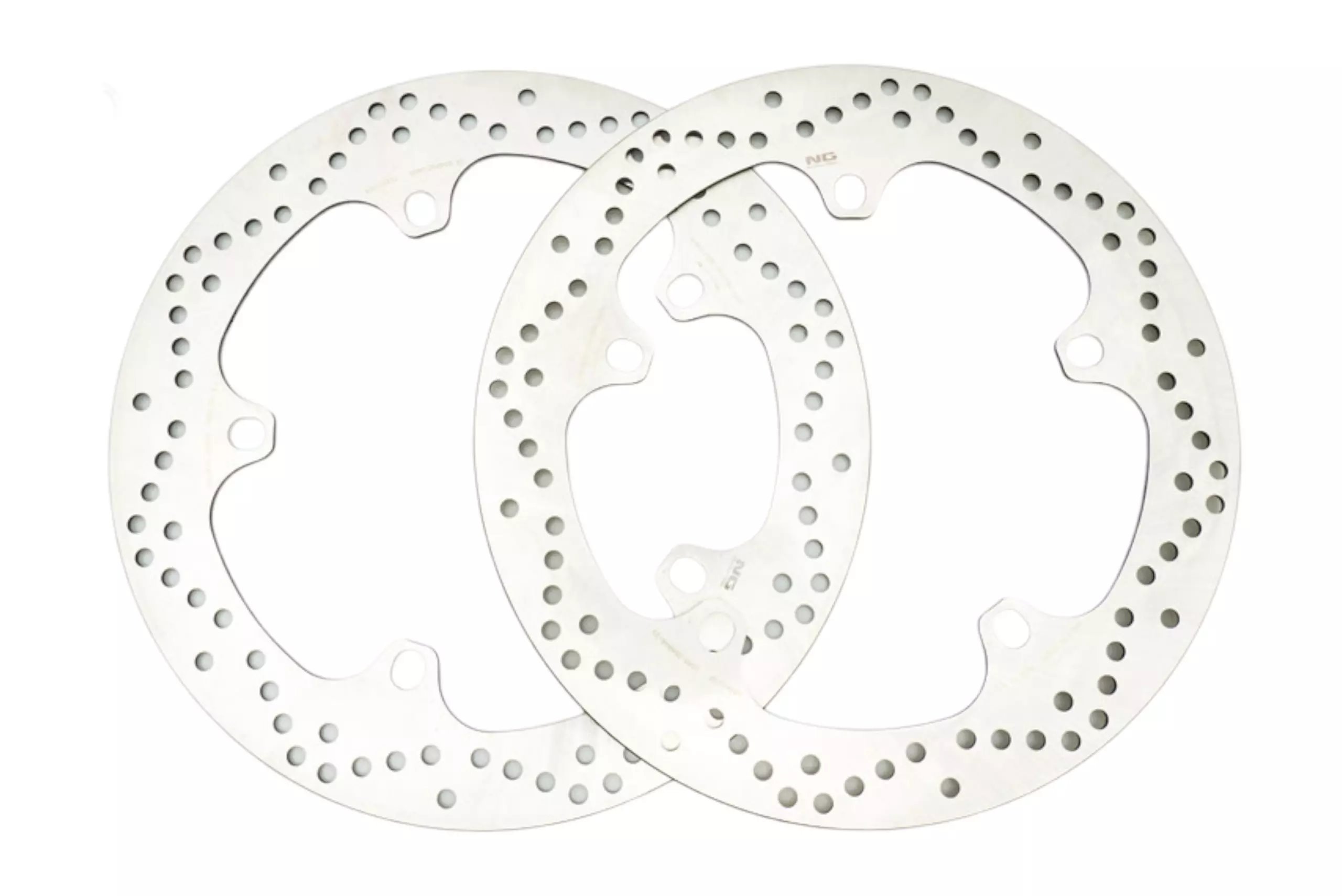 Tarcza hamulcowa przód BMW R 1200/1250 GS/ADV, 1300 GS (320x181x4,8mm) (5x14,0mm) (Zestaw dwóch tarcz hamulcowych o powiększonej średnicy z adapterami) | NG1046K28