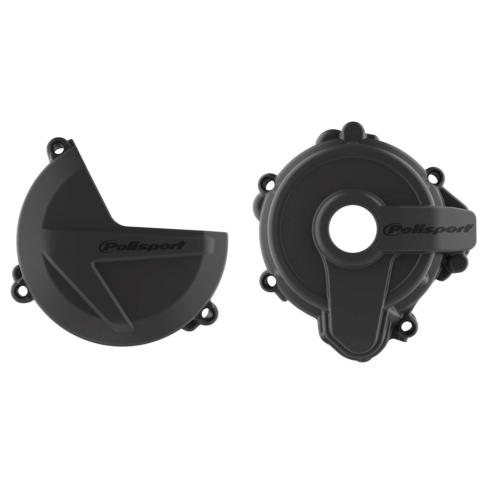 Zestaw osłon pokrywy alternatora, sprzęgła i pompy wody Sherco SE 250/300 Czarny Polisport | 91004