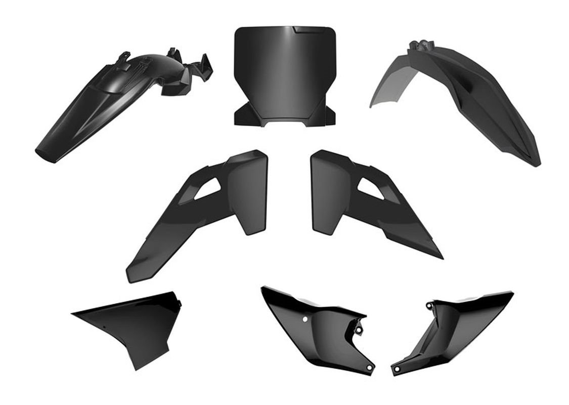 Komplet plastików Husqvarna TC 85 Czarny Racetech | KITHSQ-NR0-885