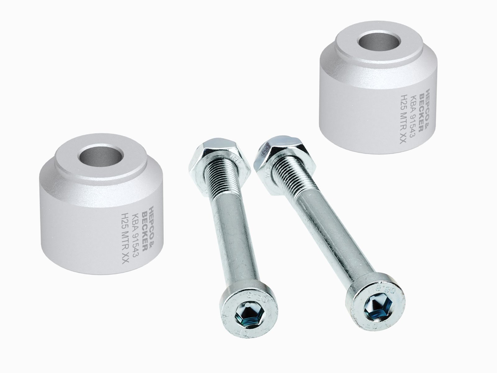 Podwyższenie kierownicy 25 mm srebrne BMW G 310 R 2016 - 2025 Hepco & Becker | 42356501 25 09