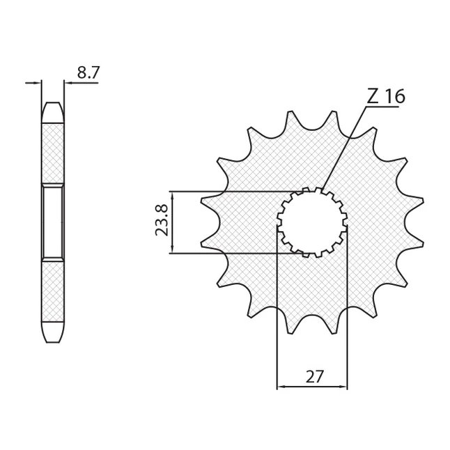 Zębatka przednia Suzuki GSXR 1300 18 ŁAŃC. 530 Sunstar | SUN56018
