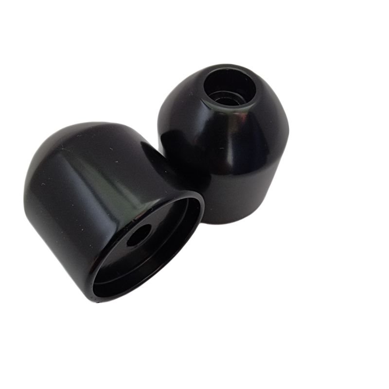 Końcówki/Ciężarki kierownicy Aprilia RSV, Shiver, Tuono, Mana, Pegaso, kolor czarny OEM: AP8104509 Biketec | BT0042