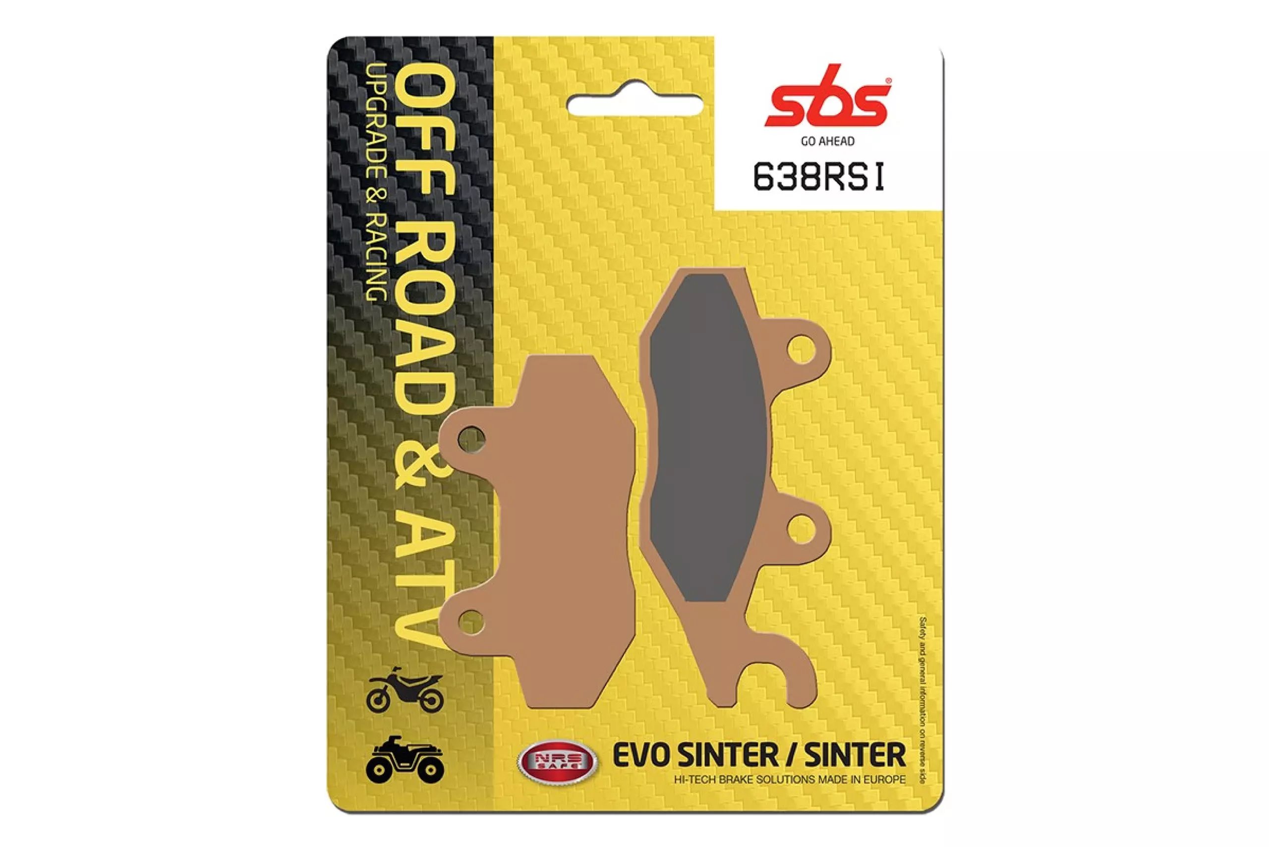 Klocki hamulcowe KH165/KH215 OFF-ROAD RACING SINTER | 638RSI