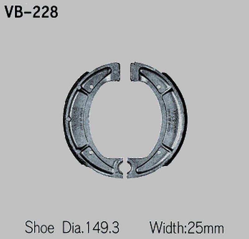 Szczęki hamulcowe Yamaha XT 500/550/600, tył VESRAH | VB-228