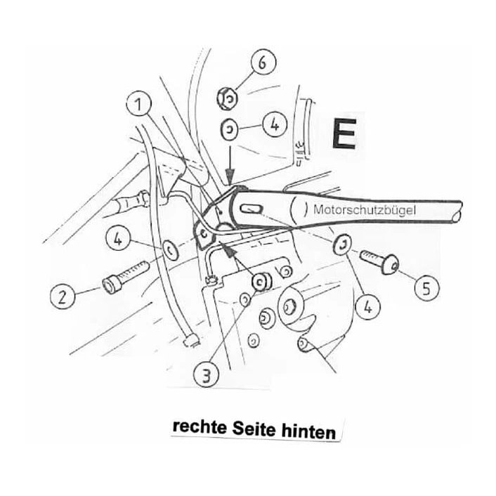 Gmole silnika BMW R 850 GS 1998-2000 / R 1100 GS 1994 - 2000 Hepco Becker | 502901 00 02