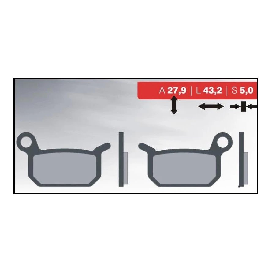 Klocki hamulcowe KH325 Organic KTM 50/65SX BRENTA | BR3032