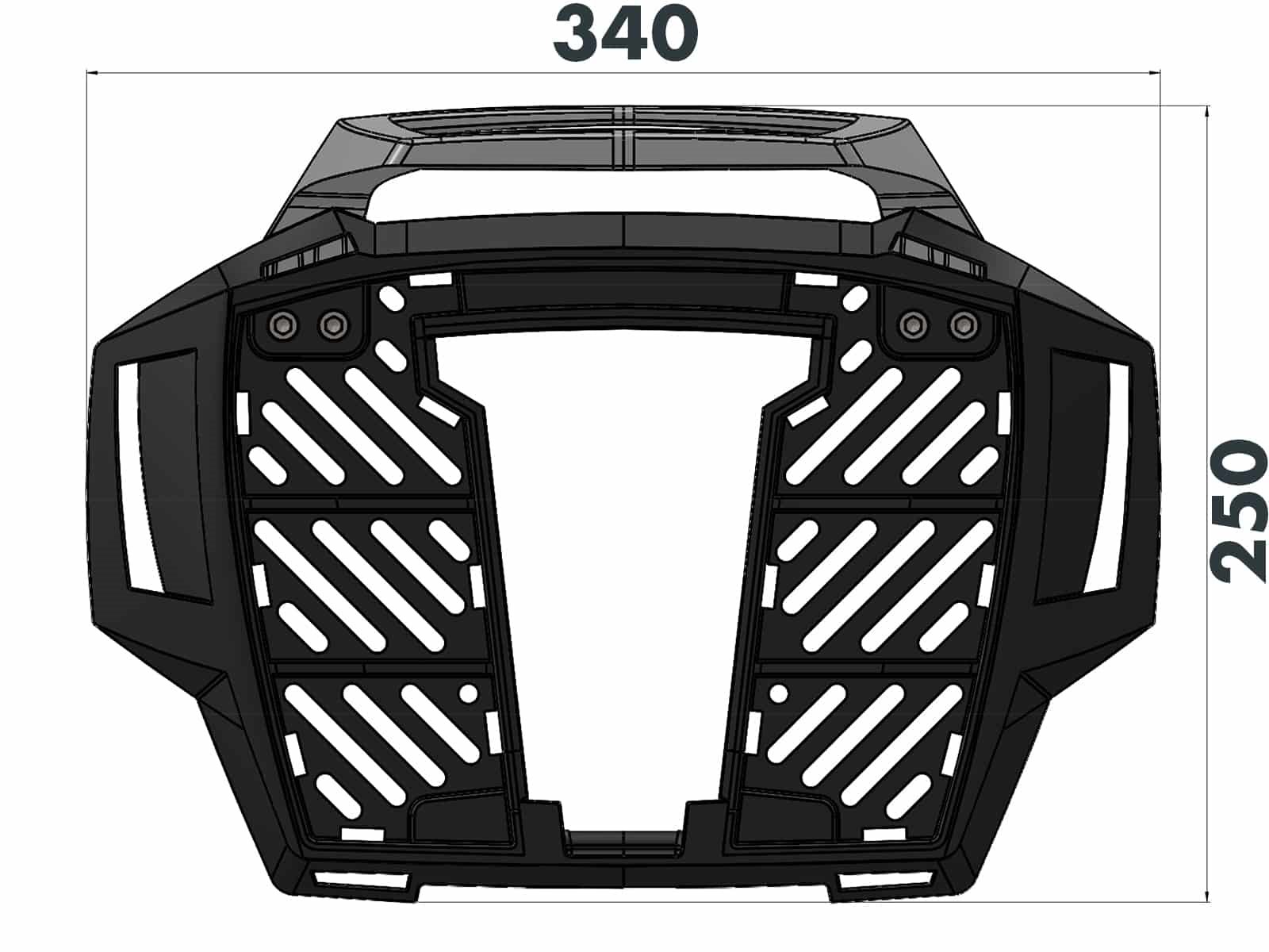 Stelaż kufra centralnego Alurack BMW F 850 GS Adventure 2019 - 2023 Hepco Becker | 6526520 01 01